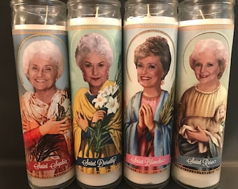 Cast of the Golden Girls Devotional Prayer Saint Candle Set