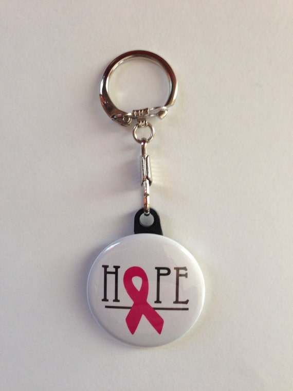 Breast Cancer Awareness Hope Keychain Handmade Keychain Fight