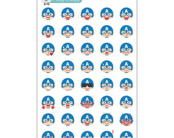 Captain America Emoji Stickers