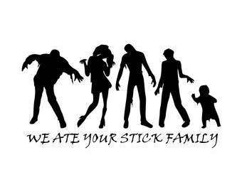 Zombie stick family | Etsy