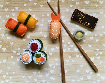 Sushi Roll Cat Toy with Catnip and Jingle Bell