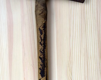 Vintage Burnt Axe Decoration