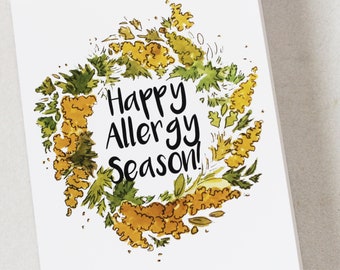 Happy Allergy Season Greeting Card