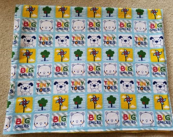 Tiny toes, Big smiles baby blanket