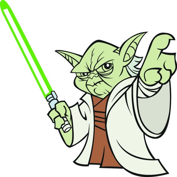 Yoda svg - Yoda vector - Yoda clipart - Yoda starwars vector - Yoda ...