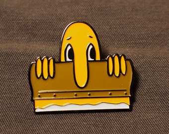 Kilroy Squeegee Enamel Pin