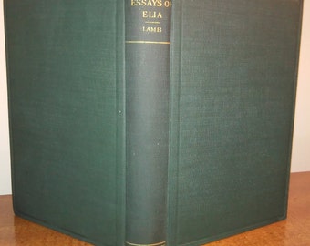 1900 Charles Lamb Essays of Elia Antique Book