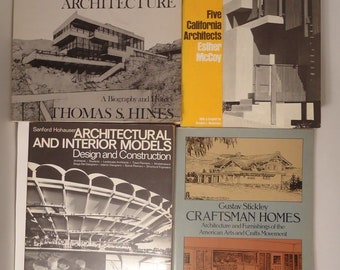 4 Great Architecture Books Stickley Craftsman Homes Hines Design Construction NR