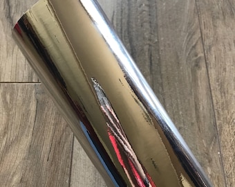 Silver Chrome Vinyl / Silver Adhesive Vinyl / Silver Foil Vinyl / Silver Mirror Vinyl / Mirror Vinyl / Chrome Adhesive