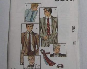 Kwik Sew Pattern 352 - Men's and Boy's Neckties and Bowties