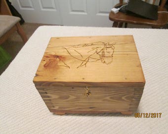 Small wooden box for jewelry or other keepsakes