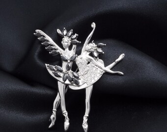 Swan Lake Brooch-Ballet Brooch-Ballet Gift-Ballerina Gift-Art Brooch-Dancer Brooch-Odette Brooch-Dancer Gift