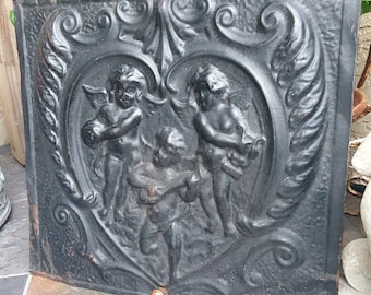 shabby chic angel, angel, cherub, metal, metal door, art,