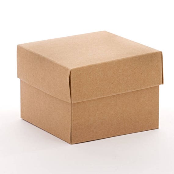 8 Large Square Kraft Gift Boxes 8x8x3.5 Favor box Favor