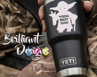 Yeti Cup Decal,Yeti Decal, Yeti Rambler Decal,Yeti Tumbler Decal,Tumbler Yeti Cup,Yeti Cup Sticker, Yoda Decal,Decal,Gift,yoda best dad