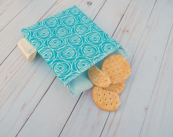 Reusable sandwich bag - reusable snack bag - snack bag for women - women's lunch bag - reusable bag for snacks - green living - zero waste