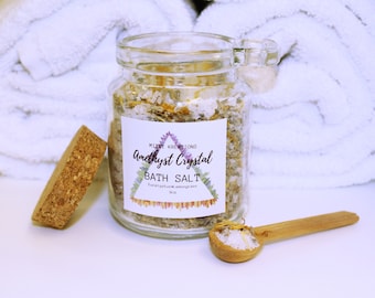 Amethyst Crystal 8oz Bath Salts