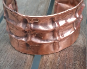 Fold Formed Copper cuff