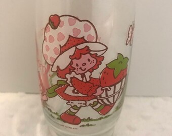 Vintage Strawberry Shortcake glass