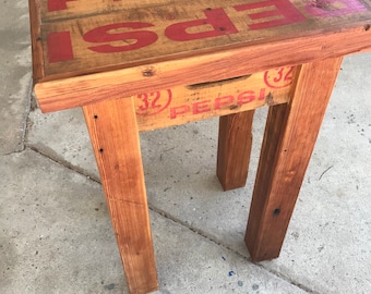Antique Pepsi Crate Table