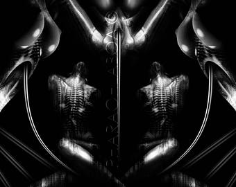 Art Print Biomechanical HR Giger Inspired Macabre Creature Disturbing Woman Horror Dark Abstract Artwork Beautiful Modern Art Print Biomechanical HR Giger Inspired Macabre Creature Disturbing Woman Horror Dark Abstract Artwork Beautiful Modern