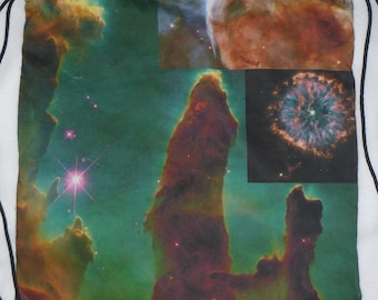 Space Nebulas: Backpack/tote Custom Print made to order