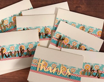 Thank You-thanks greeting card(set of 6)