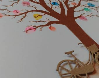 Personalised Fingerprint Guestbook Tree