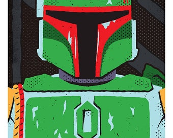 Empire Strikes Back bounty hunters: Boba Fett 11x17 print