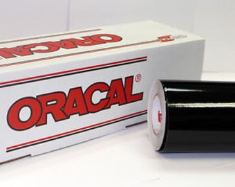 Oracal 651 Black Adhesive Vinyl 12 x 12" Sheets