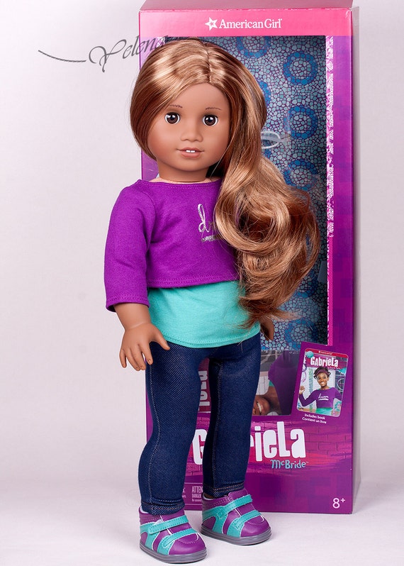 made to order ooak american girl doll gabriela custom made from new doll with lea marie grace or isabelle wig with box and outfit - Amercan Girl Doll made to order ooak american girl doll gabriela custom made from new doll with lea marie grace or isabelle wig with box and outfit - Amercan Girl Doll