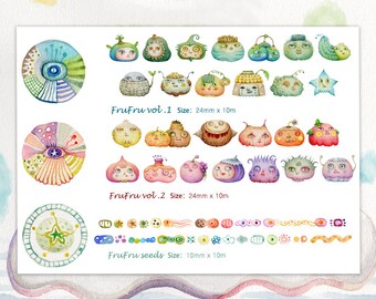 FruFru Masking Tape (3 rolls set)