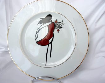 Collection "Minimalist" hand painted plate