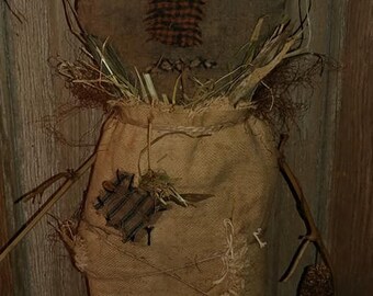 Primitive Scarecrow doll Scarecrow Halloween Fall Harvest decor