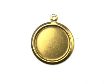 Settings Rolled Edge 14mm Round 1 Loop (8) FI648