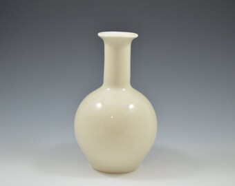 Pottery vase, Porcelain vase, small white vase, white vase, flower vase