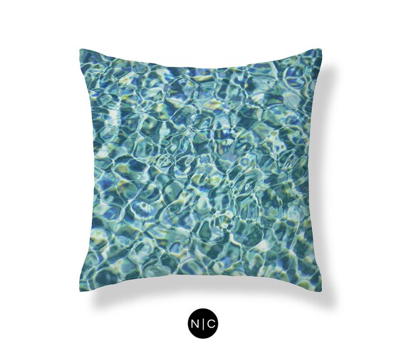 aqua throw pillows