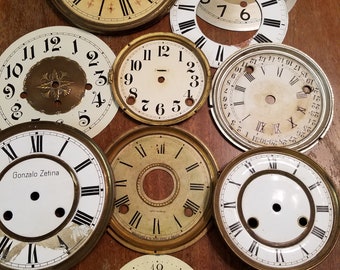 Vintage Clock Face lot #1