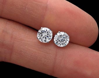 Real diamond earring | Etsy