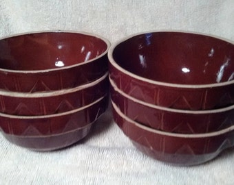 6 Oven Ware Bowls - 8 0z. - 4.5"
