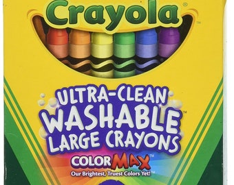 Crayola Washable Crayons Large Colors