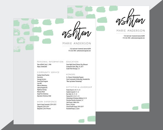 custom sorority recruitment resume and cover letter artsy
