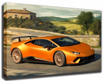 LAMBORGHINI HURACAN performante Canvas/Poster Wall Art Pin Up HD Gallery Wrap Room Decor Home Decor Wall Decor