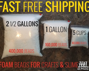 STYROFOAM BALLS for slime choose from 3 different sizes FOAM bead bag sizes
