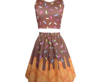 Chocolate Ice Cream Skirt