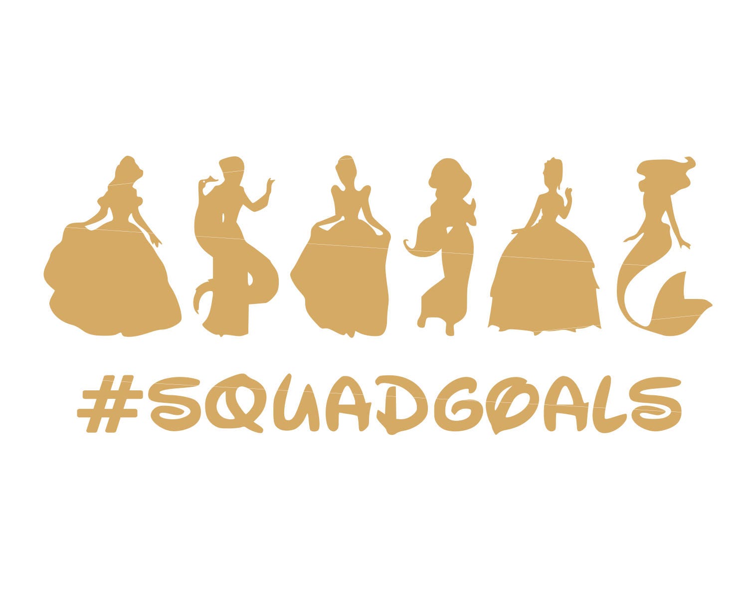 Disney Princess Squad Svg