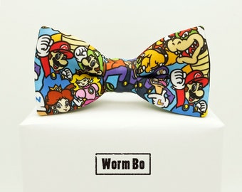 Videogames Bow tie, Geek bowtie, Super Mario