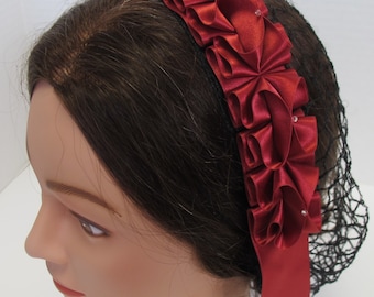 Civil War Hairnet - High Quality Satin Ribbon - Affordable Elegance, Choose Your Net