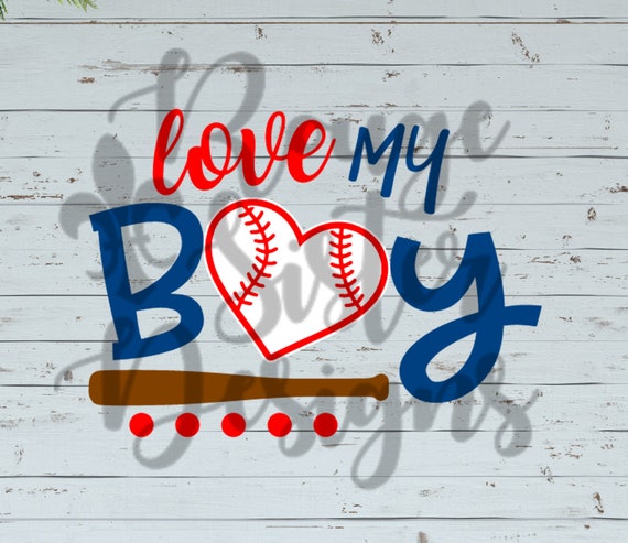 Download Love My Boys Mom Baseball T-Shirt Design SVG/PNG/JPEG