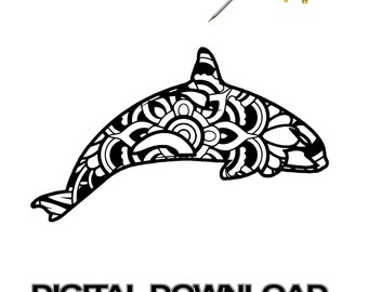 Download Orca stencil | Etsy